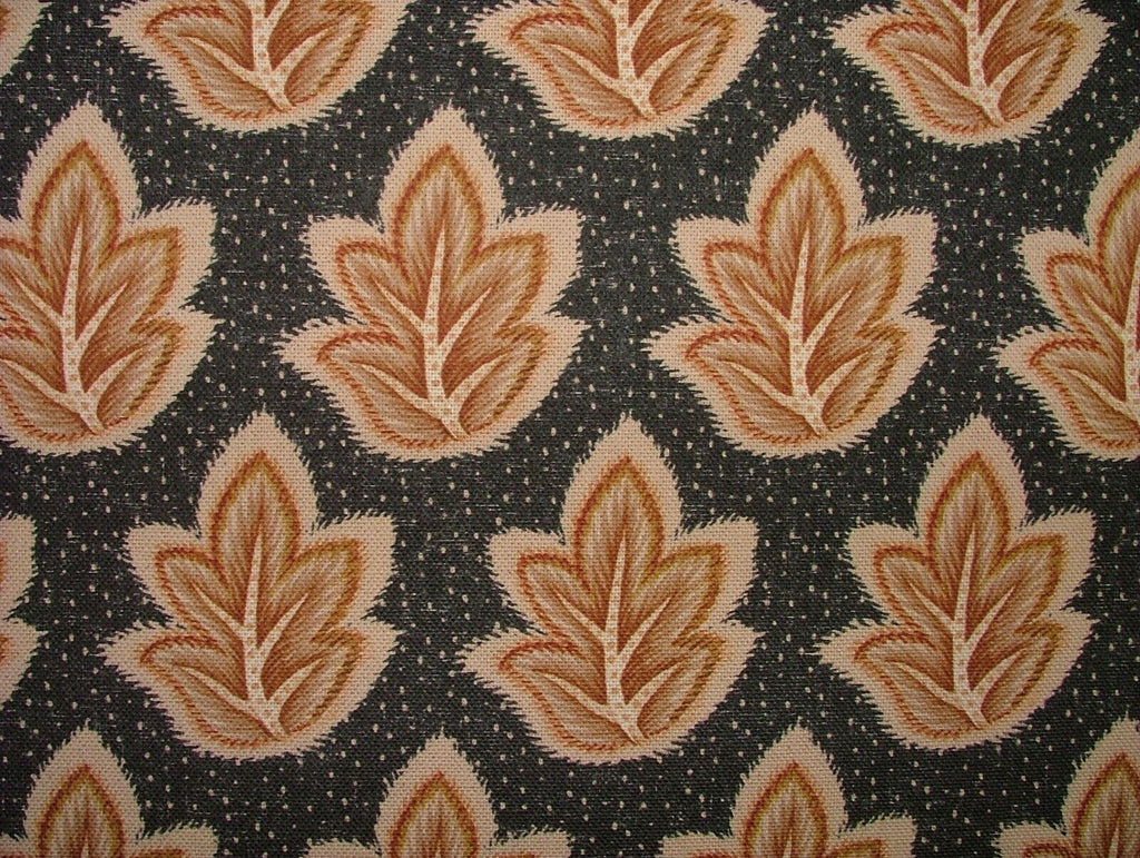 Foliage Fall Leaf 100% Cotton Fabric Curtain Cushion Upholstery Blinds Craft Use