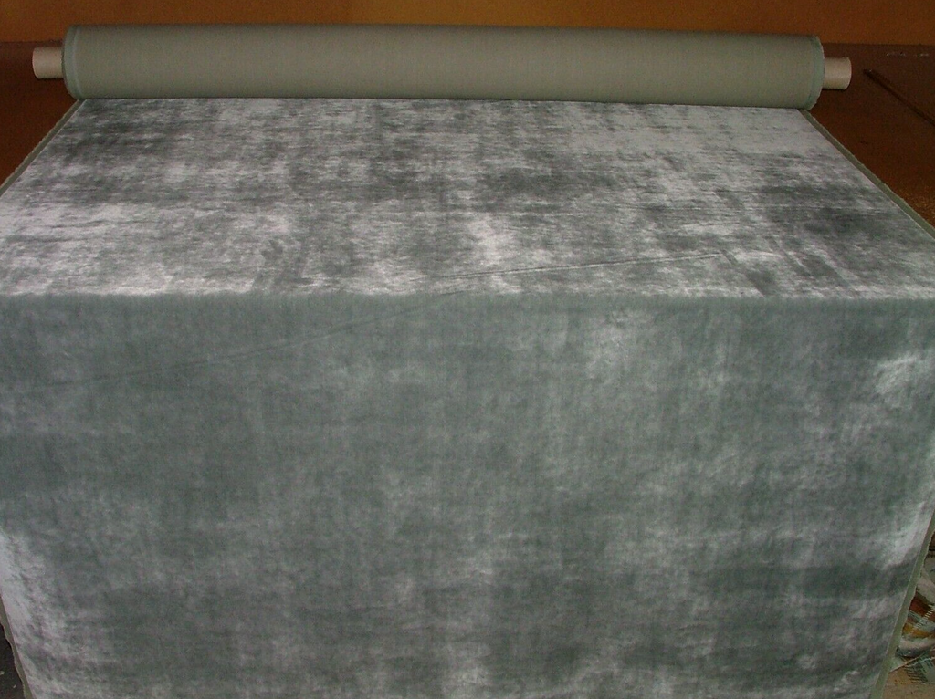 6.5 Metres Romo Steel Grey Velvet Fabric Curtain Upholstery Cushion RRP £744.25