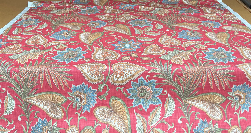 3.1 Metre iLiv Silk Road Carnelian 100% Cotton Fabric Cushion Curtain Upholstery