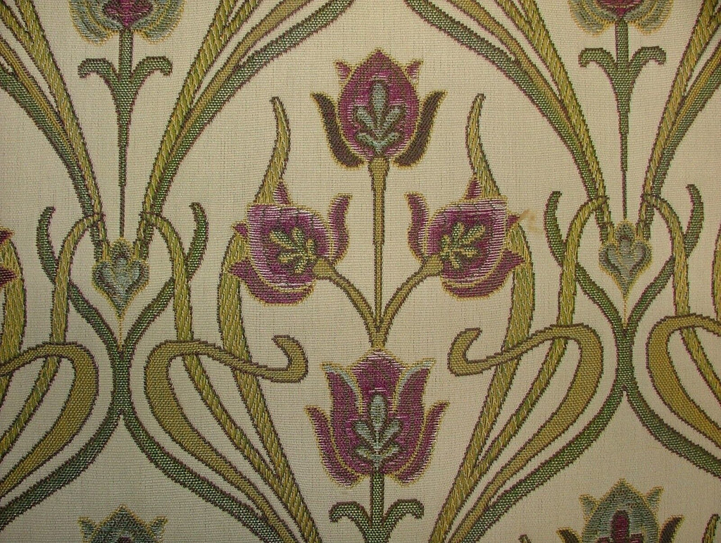 Art Nouveau Pugin Mulberry Woven Jacquard Curtain Upholstery Cushion Fabric