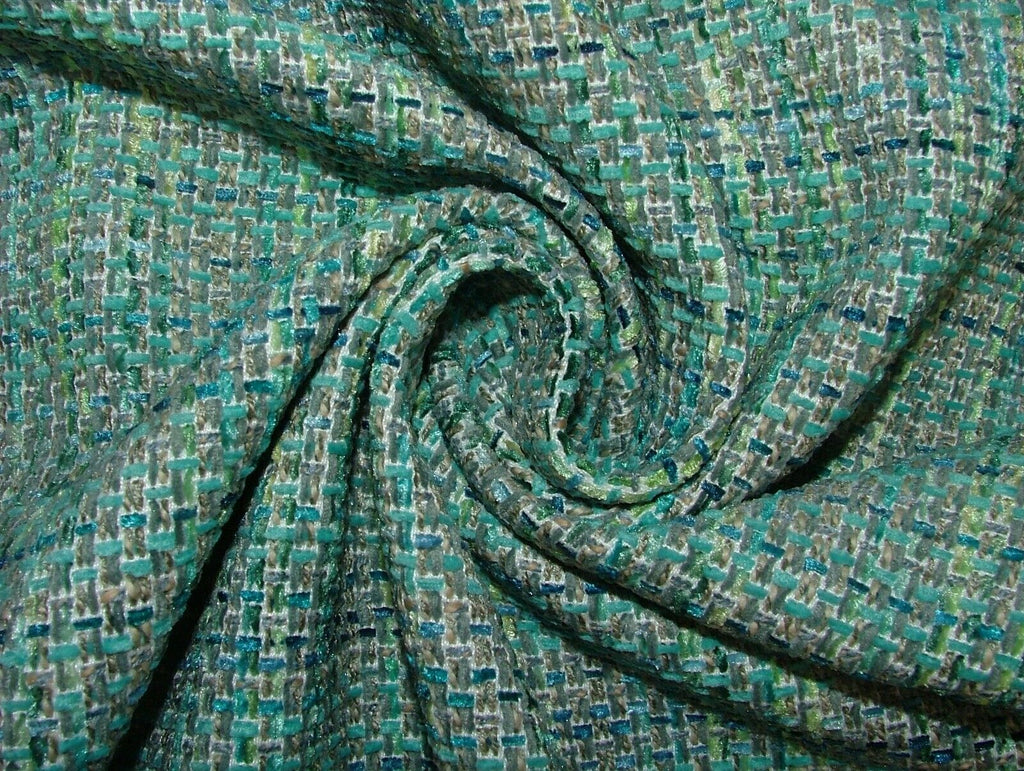 2.6 Metres iLiv Zen Jade Textured Woven Fabric Cushion Curtain Upholstery