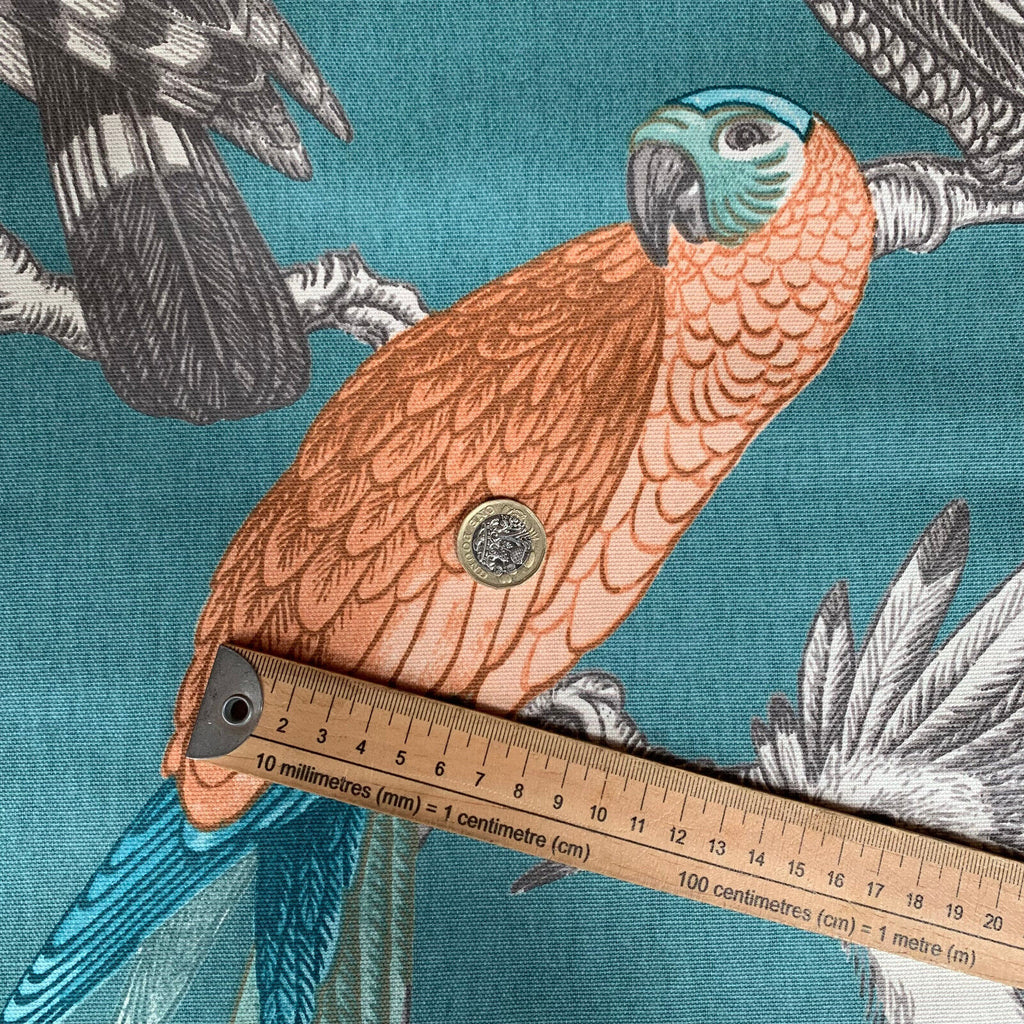 4.8 Metres iLiv Aviary Lagoon Parrot Bird Curtain Upholstery Cushion Fabric