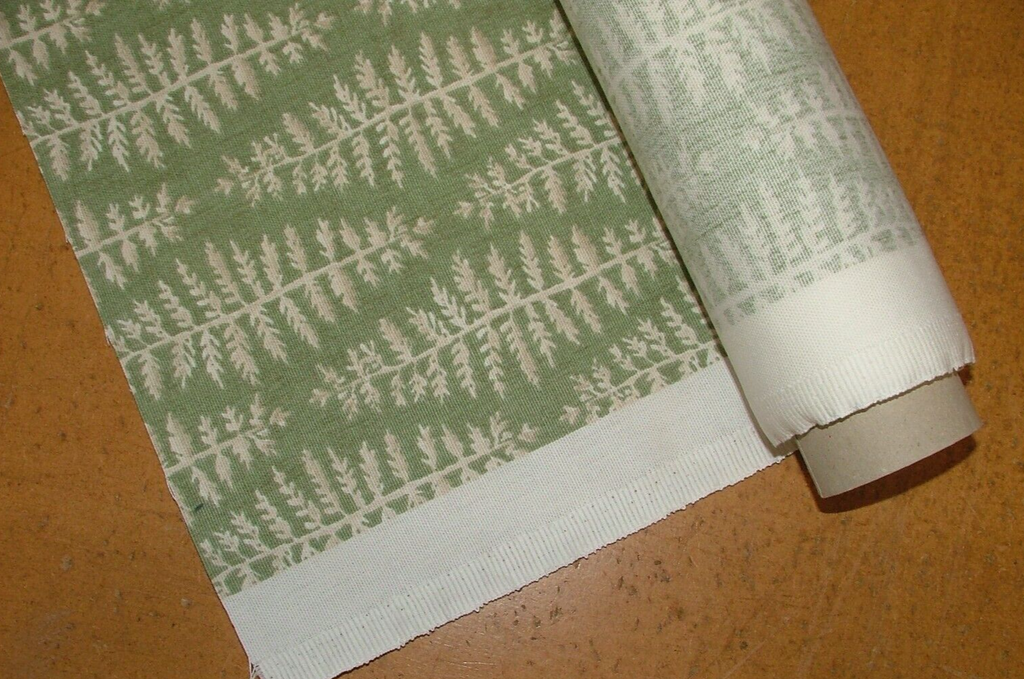 3.7 Metres iLiv Fernia Fern Green Woven Cotton Fabric Cushion Curtain Upholstery