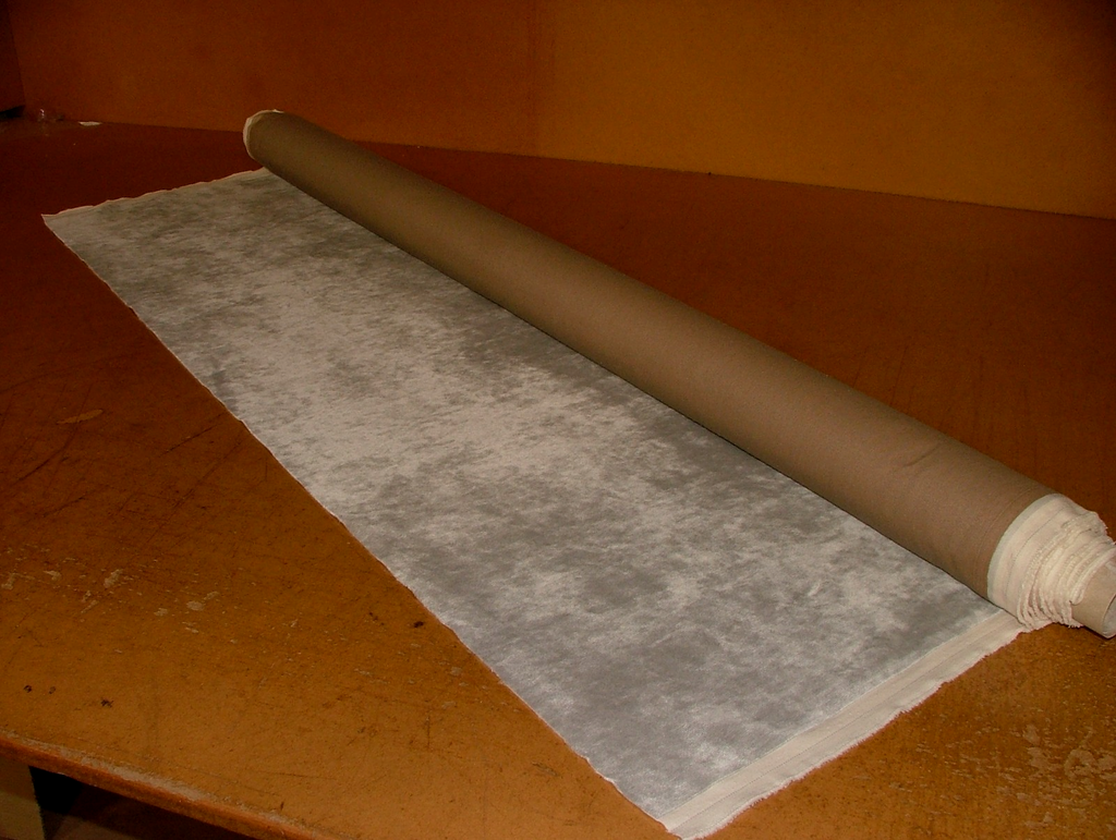 Romo Zinc Textiles Velvet Fabric Curtain Upholstery  SILVER GREY RRP £447.002
