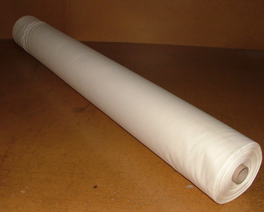 17 Metres Finesse Lux  PolyCotton Ivory Plain Washable Curtain Lining Fabric2
