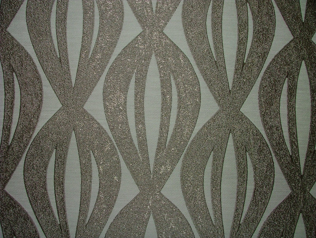 Woven Jacquard Curtain Fabric 18 Metres Geometric Bronze Cushion Soft Furnishing0