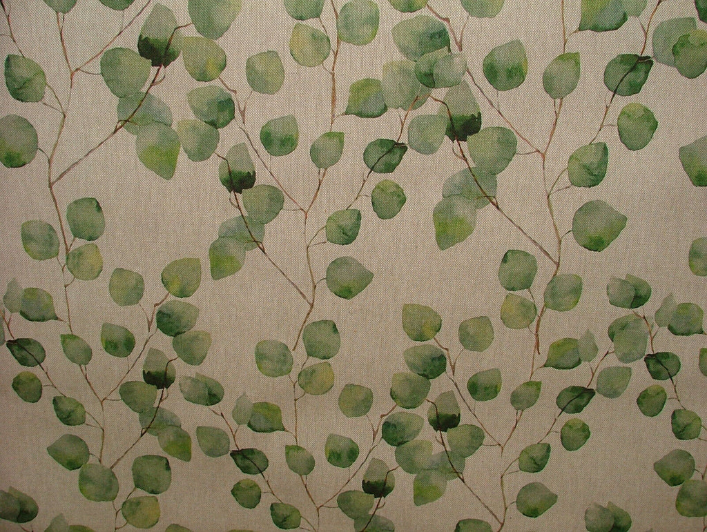 Eucalyptus Tree Leaf Linen Cotton Fabric Curtain Cushion Upholstery Craft Blind