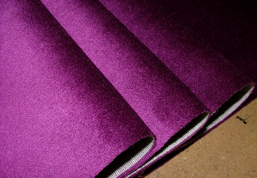 11 Metres Magenta Velvet Fabric Curtain Upholstery Cushion RRP £385.00