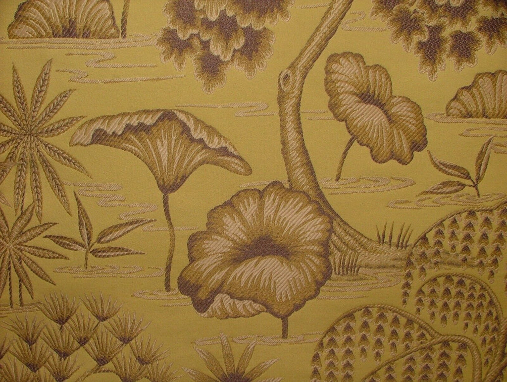 Japanese Oriental Tree Mimosa Jacquard Fabric Curtain Upholstery Cushion Blind