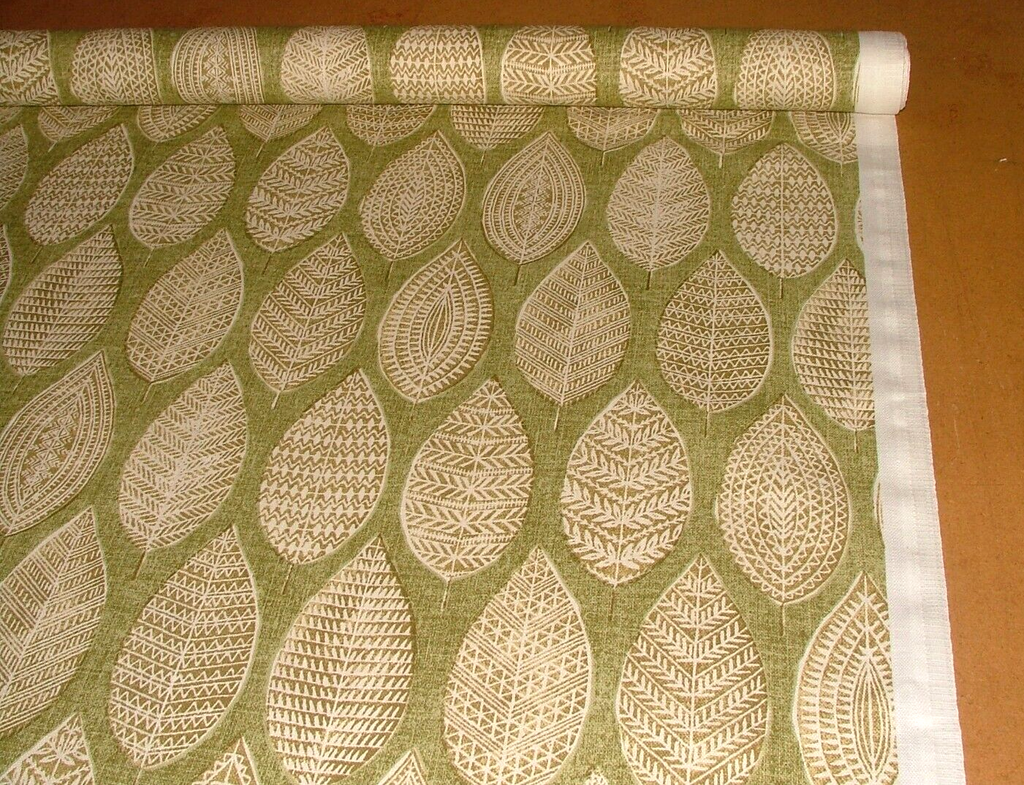 2.4 Metres iLiv Malabar Pistachio Woven Cotton Fabric Cushion Curtain Upholstery