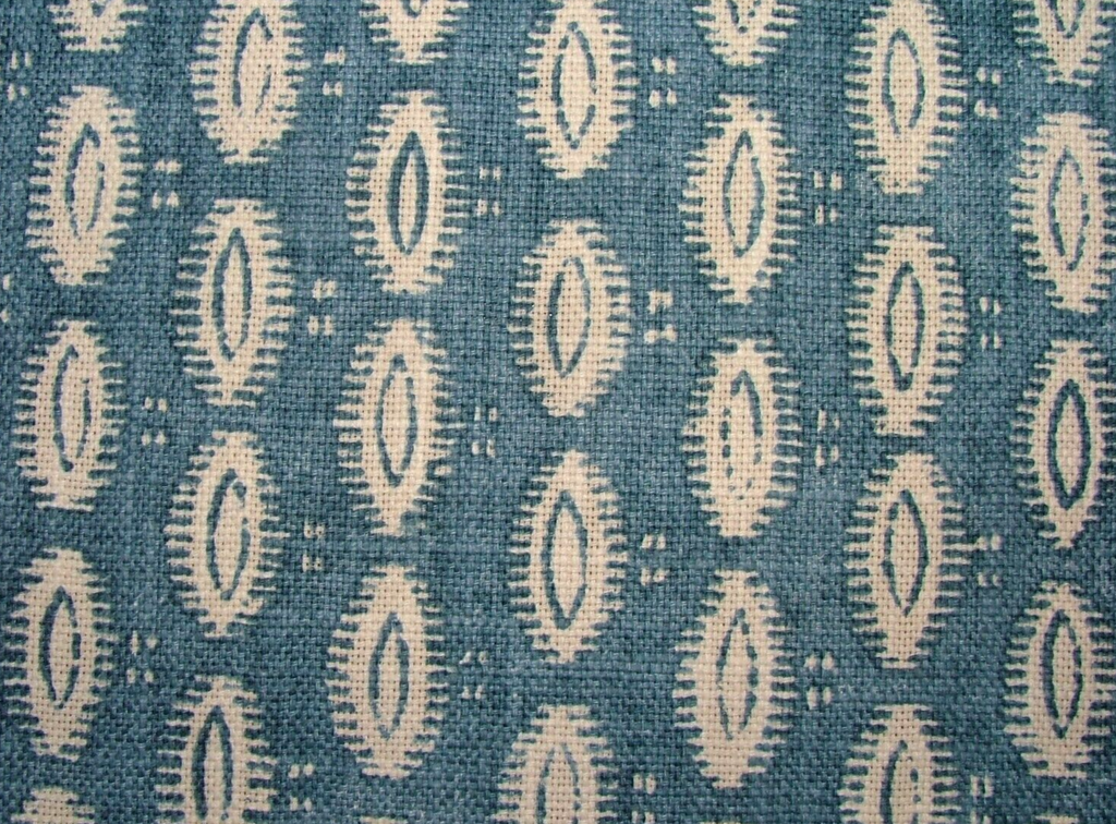 4.6 Metres iLiv Maala Petrol Blue Woven Cotton Fabric Cushion Curtain Upholstery