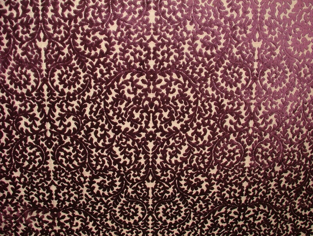 Indiene Plum Extra Thick Velvet Fabric Curtain Upholstery Cushion Use