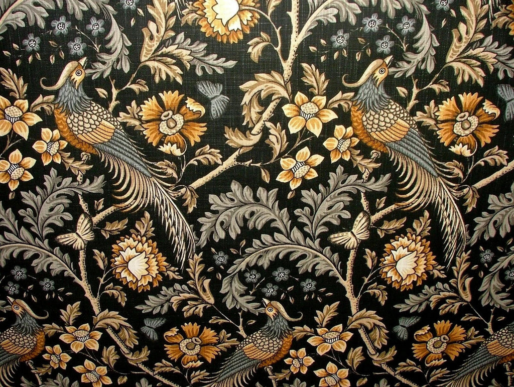 Cotton Curtain Fabric Hampton Court Floral Bird Upholstery Cushion 10 Metre Roll0