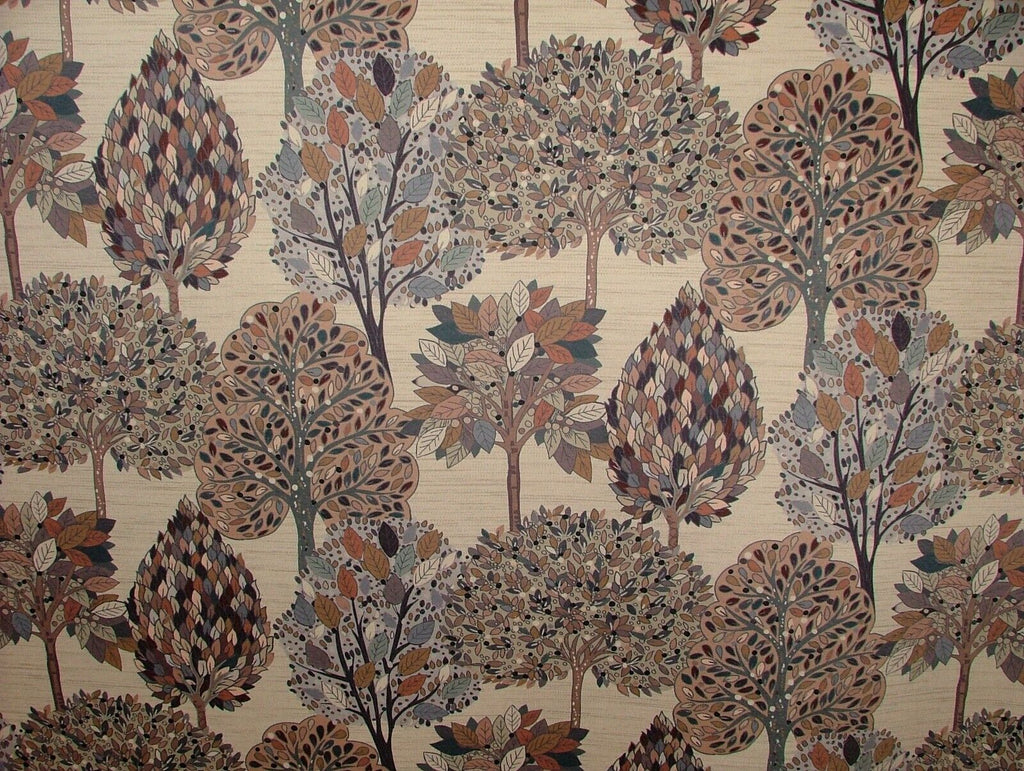 Foliage Fall Tree Cloud Velvet Designer Fabric Curtain Upholstery Cushion