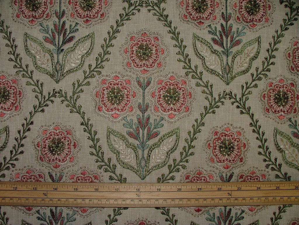 1.15 Metres iLiv Marcella Pine Embroidered Fabric Curtain Upholstery Cushion12