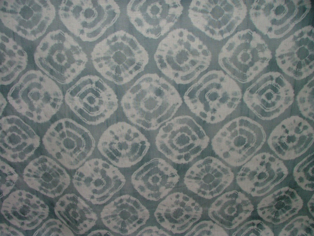 Mark Alexander Romo Fabric KALEIDOSCOPE ICEBURG Linen Curtain Use -  4 Metres0