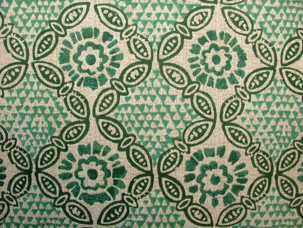 Grand Bazaar Malachite Cotton Curtain Upholstery Cushion Roman Blind Fabric