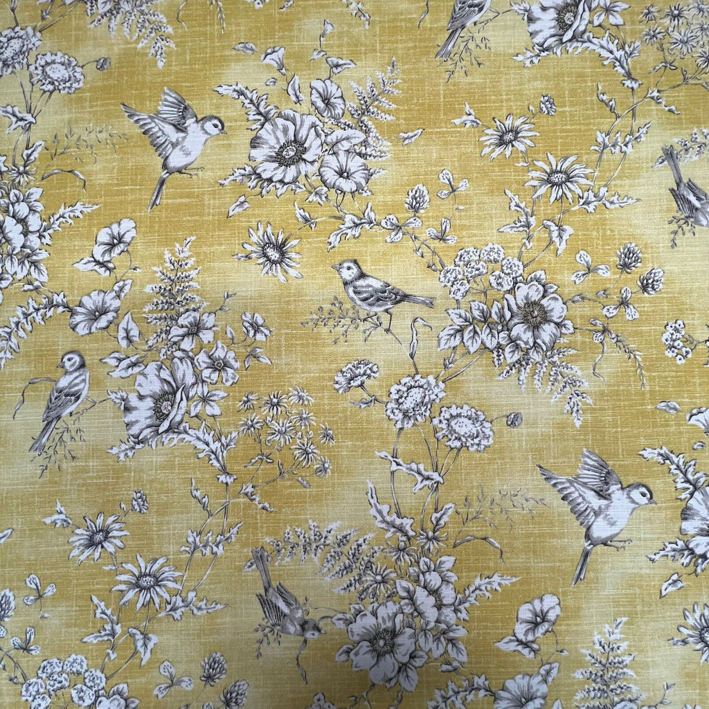 3.2m iLiv Finch Toile Buttercup Cotton Curtain Upholstery Cushion Blind Fabric