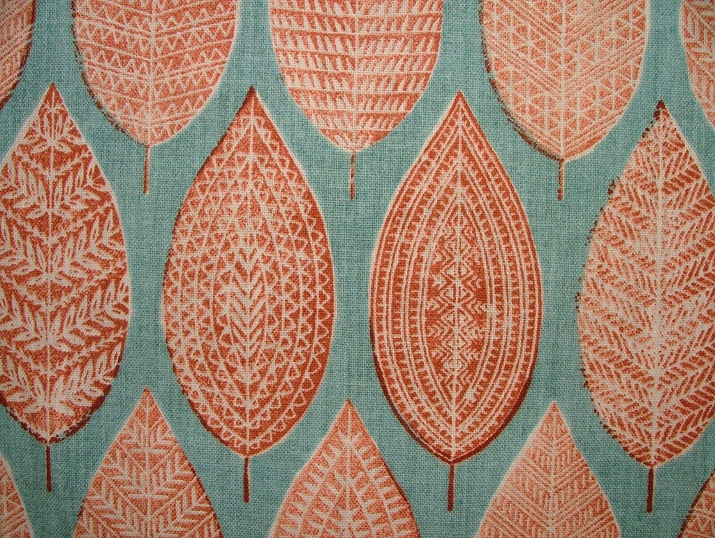 2.4 Metres iLiv Malabar Henna Woven Cotton Fabric Cushion Curtain Upholstery