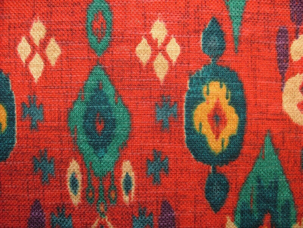 2.6 Metres iLiv Boho Rouge Linen Blend Cotton Curtain Upholstery Fabric