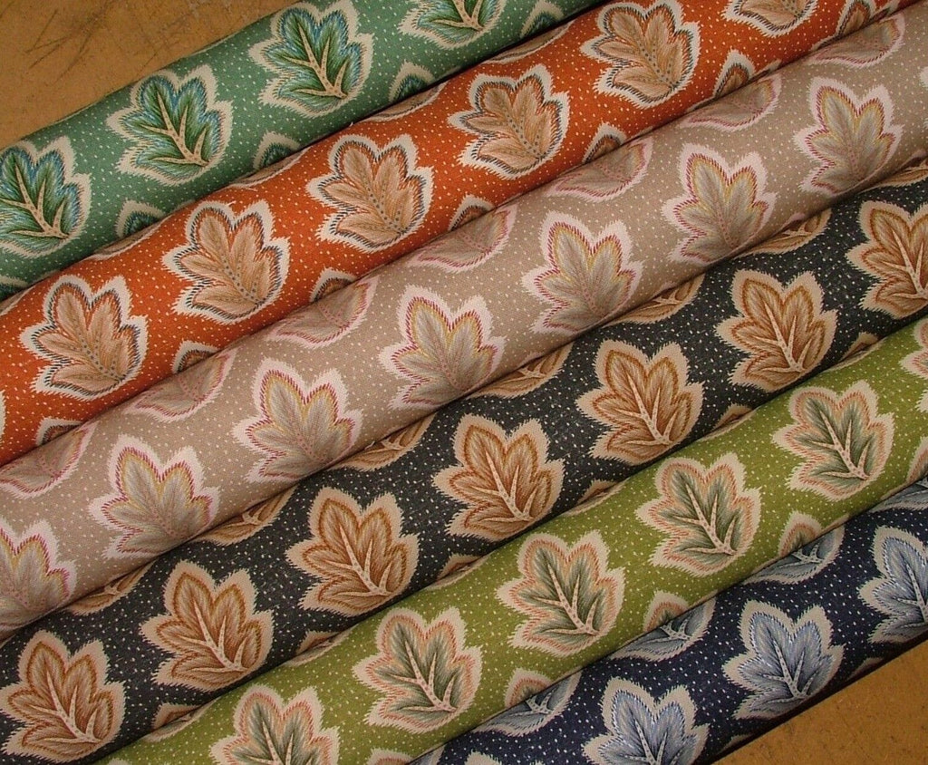 Foliage Fall Leaf 100% Cotton Fabric Curtain Cushion Upholstery Blinds Craft Use