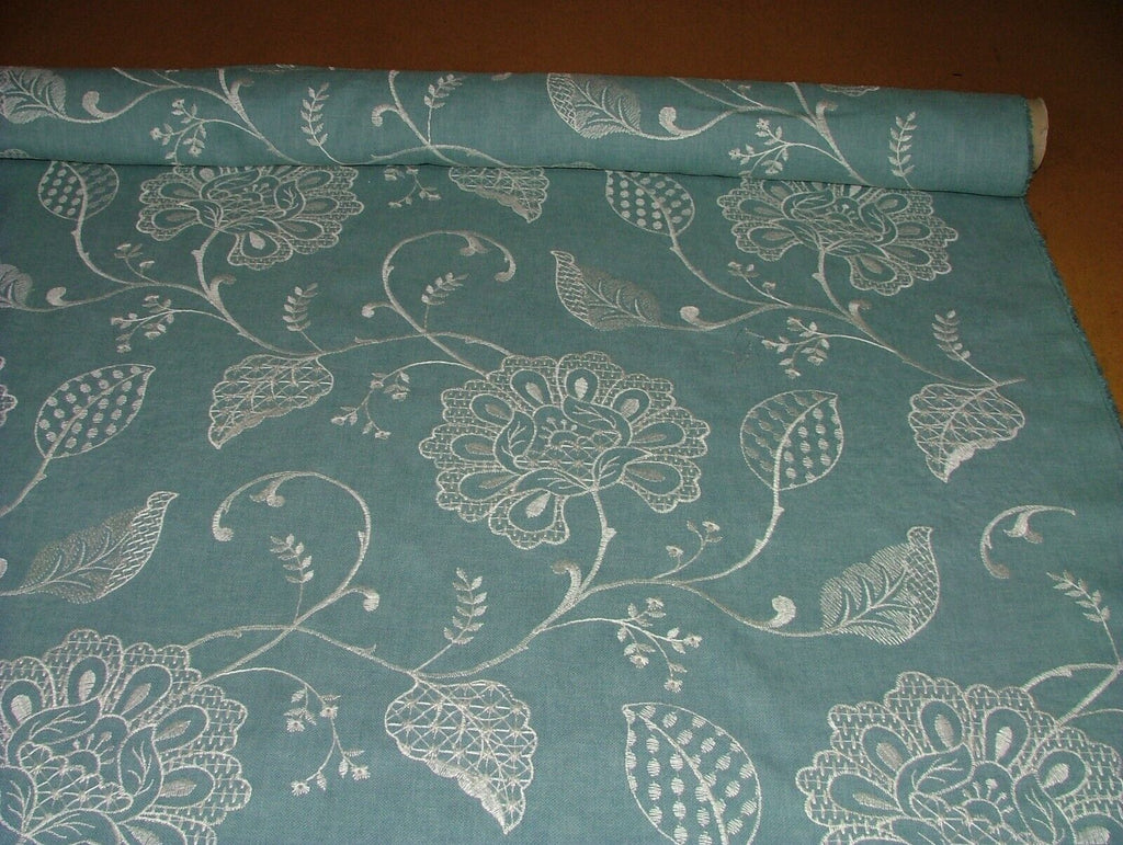 3 Metres iLiv Adriana Glacier Embroidered Fabric Curtain Upholstery Cushion