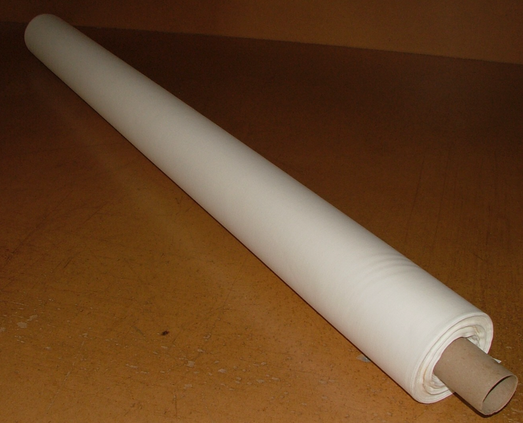 Cotton Curtain Lining Fabric Chalk Solprufe Cotton Sateen Washable  29 Metres2