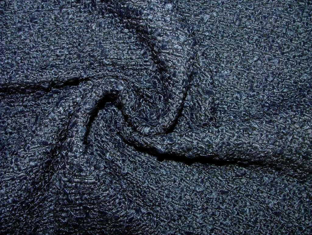 2.2 Metres iLiv Arlo Marine Blue Thick Boucle Fabric Upholstery Cushion