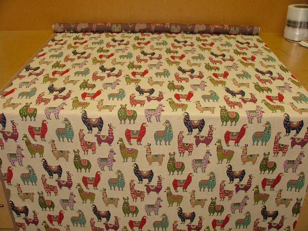 "Animal Tapestry" Designer Fabric Ideal For Upholstery Curtains Cushions Throws