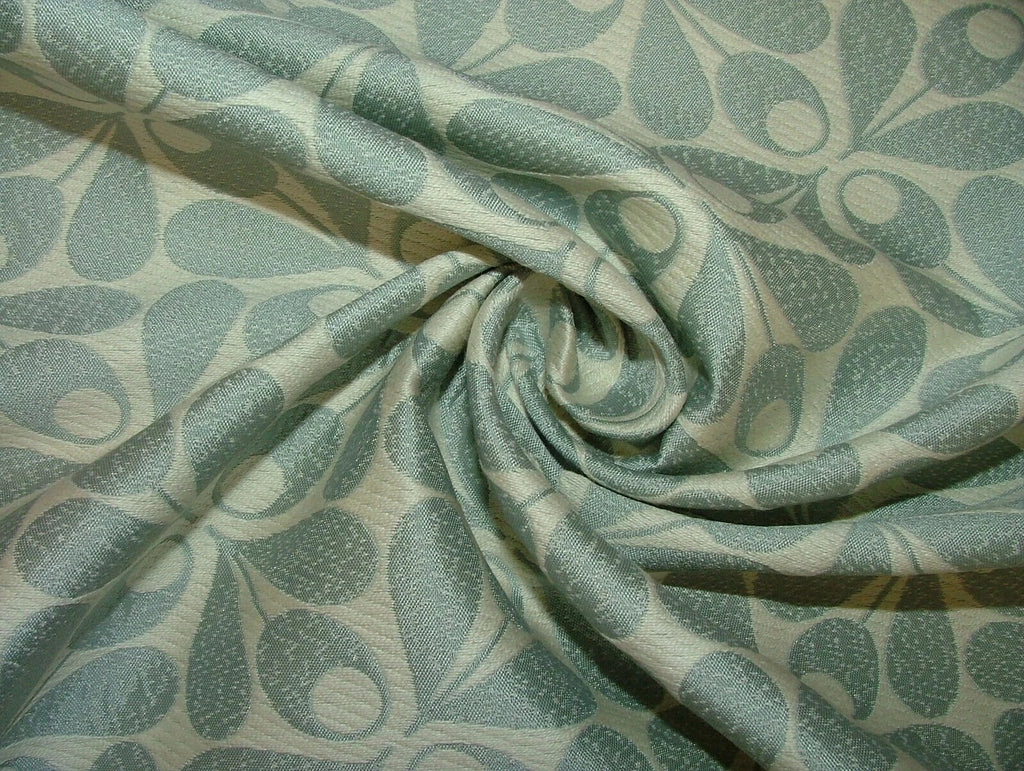 10 Metres Orla Kiely Woven Acorn Cup Blue Jacquard Curtain Upholstery Fabric6