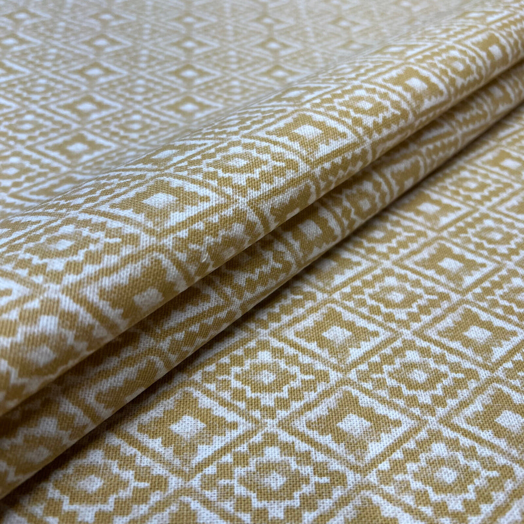 3 Metres iLiv Aztec Ochre 100% Cotton Curtain Upholstery Cushion Blind Fabric