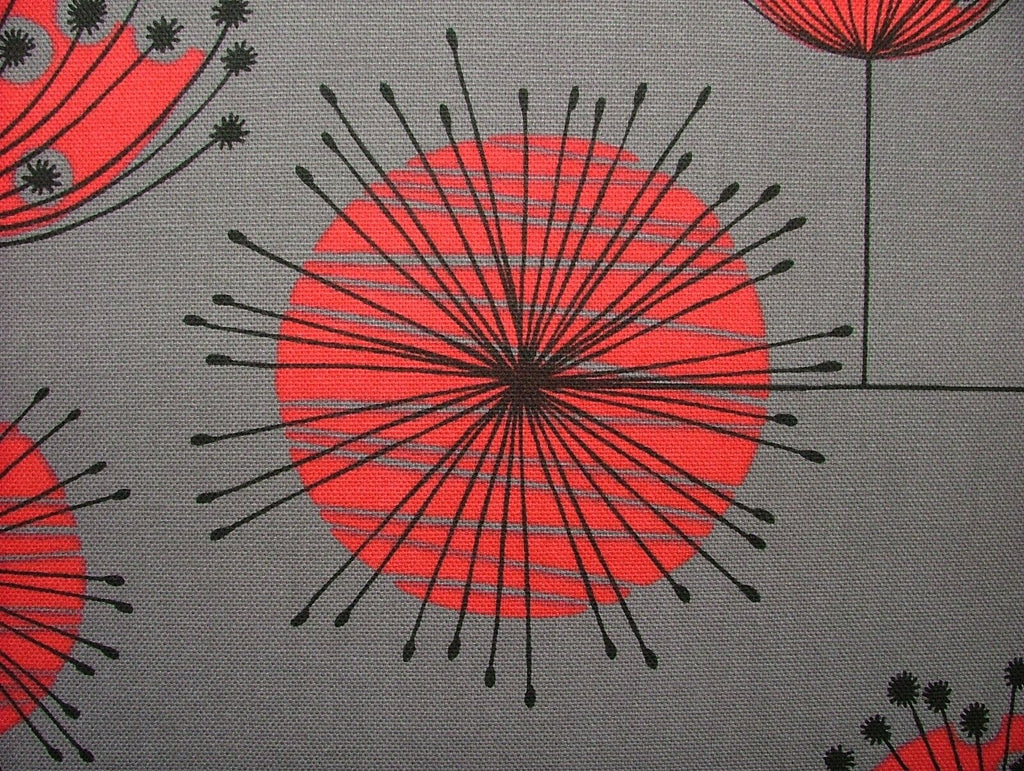 MissPrint Dandelion Mobile Storm Grey Scandi Curtain Upholstery Cushion Fabric