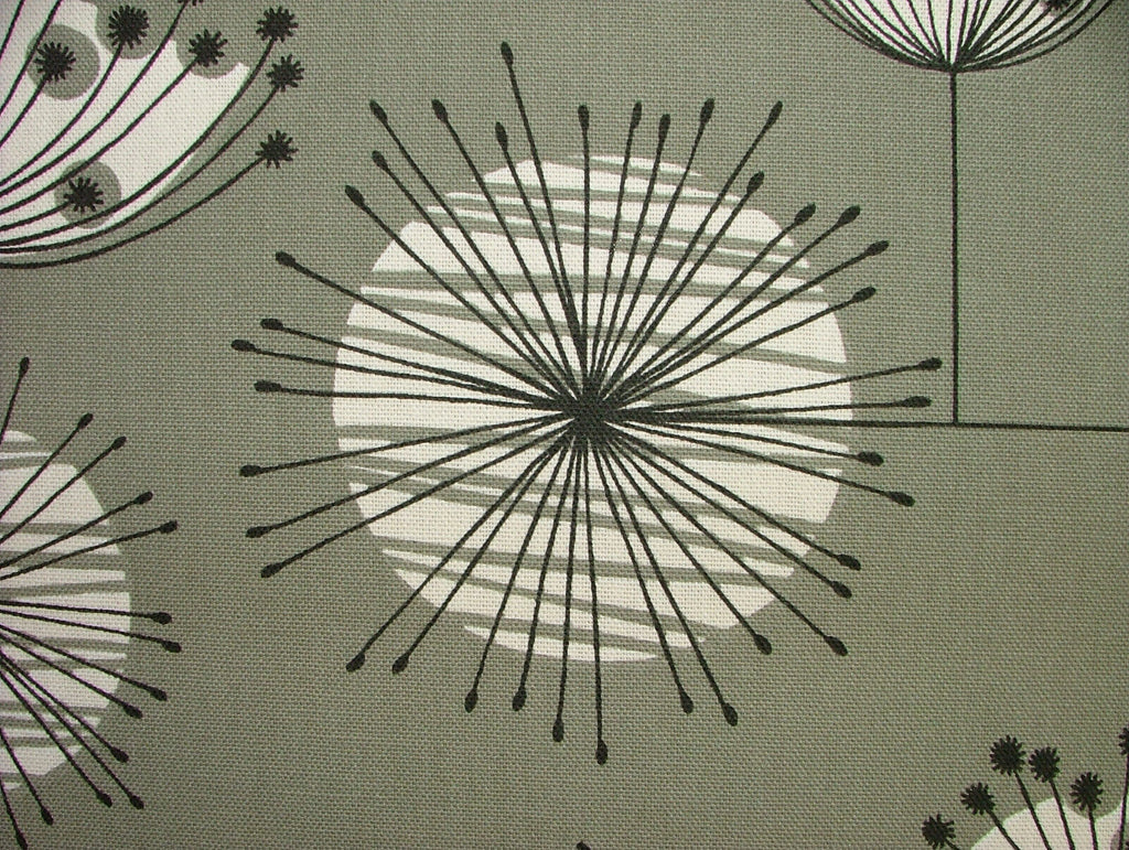 MissPrint Dandelion Mobile French Grey Scandi Curtain Upholstery Cushion Fabric