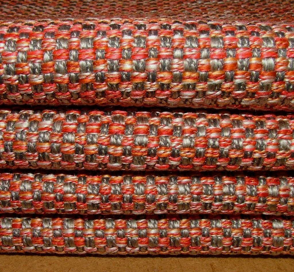 1 Metre Fryetts Sparta Burnt Sienna Flame Retardant Fabric Cushion Upholstery7