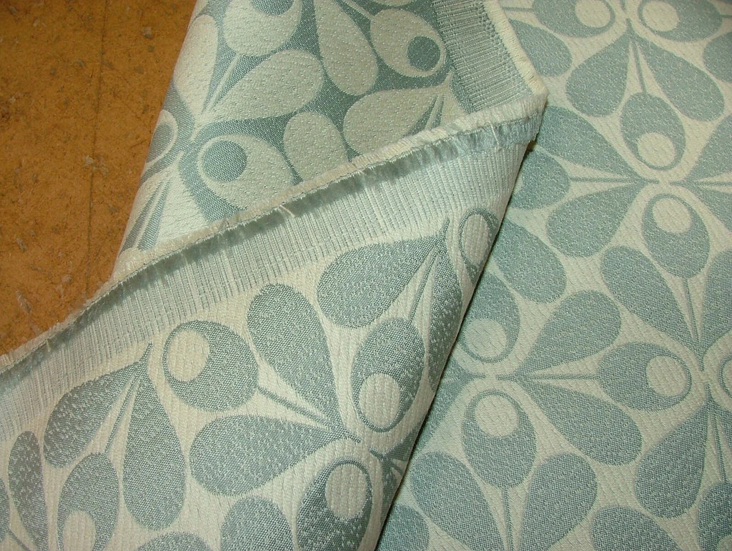 10 Metres Orla Kiely Woven Acorn Cup Blue Jacquard Curtain Upholstery Fabric7