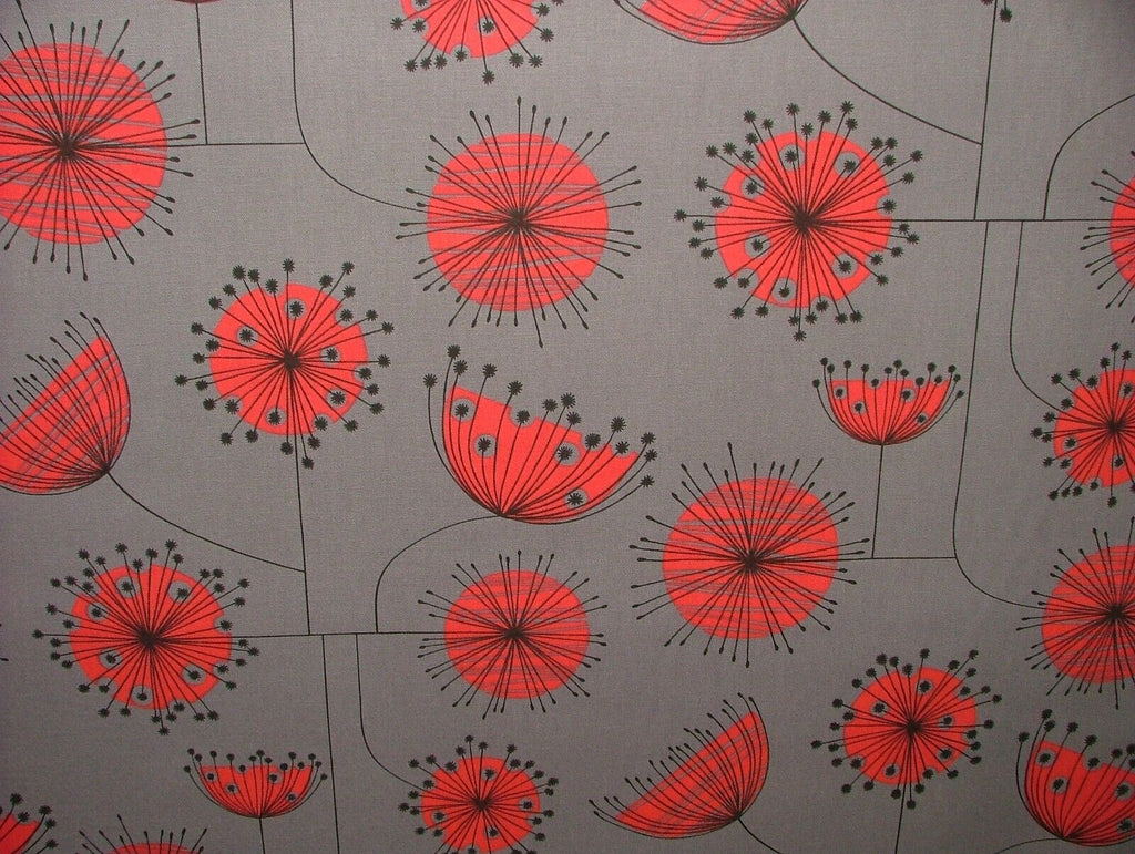 MissPrint Dandelion Mobile Storm Grey Scandi Curtain Upholstery Cushion Fabric