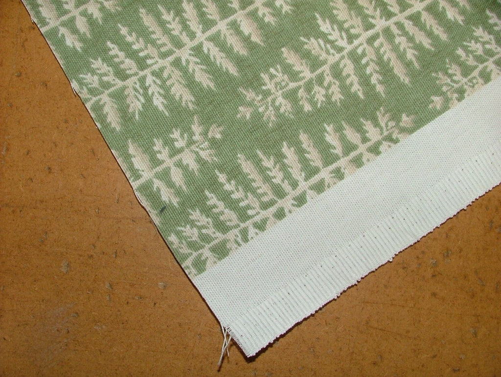 5.5 Metres iLiv Fernia Fern Green Woven Cotton Fabric Cushion Curtain Upholstery