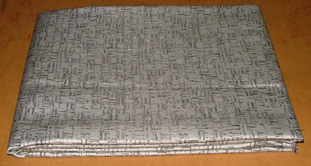 1.6 Metre Zinc Romo Tesserae Silver Grey Jacquard Fabric Upholstery RRP £172.00