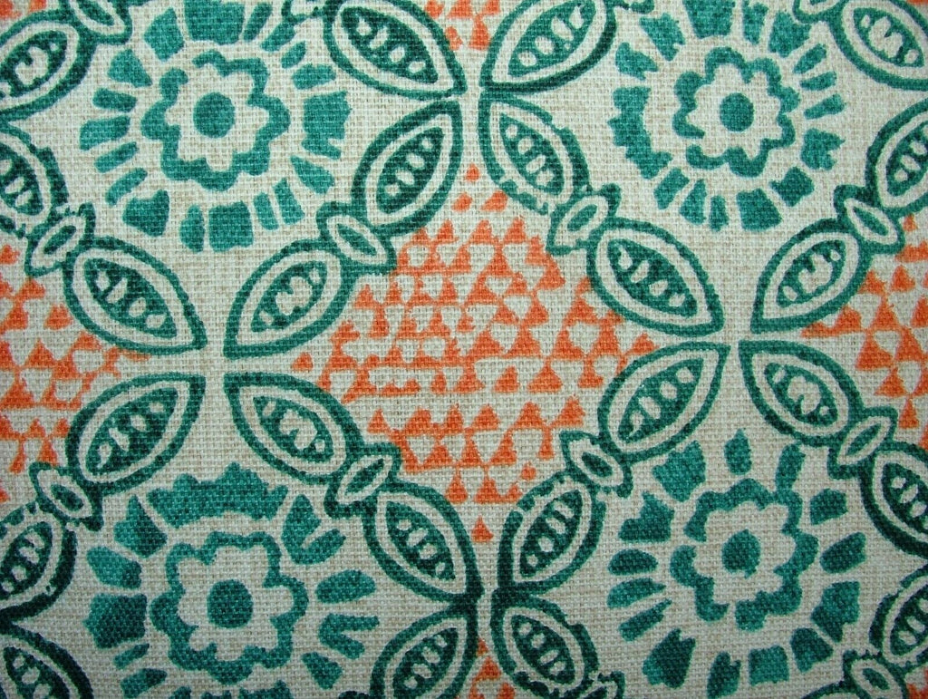 Grand Bazaar Seafoam 100% Cotton Curtain Upholstery Cushion Roman Blind Fabric