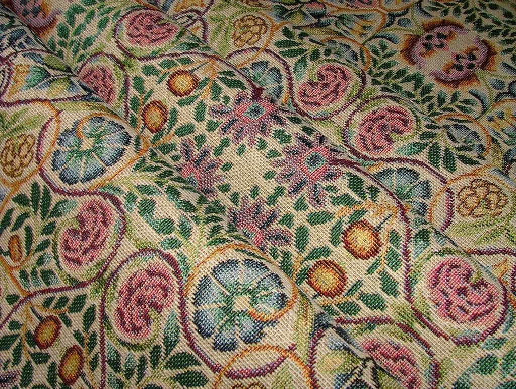 William Morris Rose And Pomegranate Tapestry Curtain Upholstery Cushion Fabric