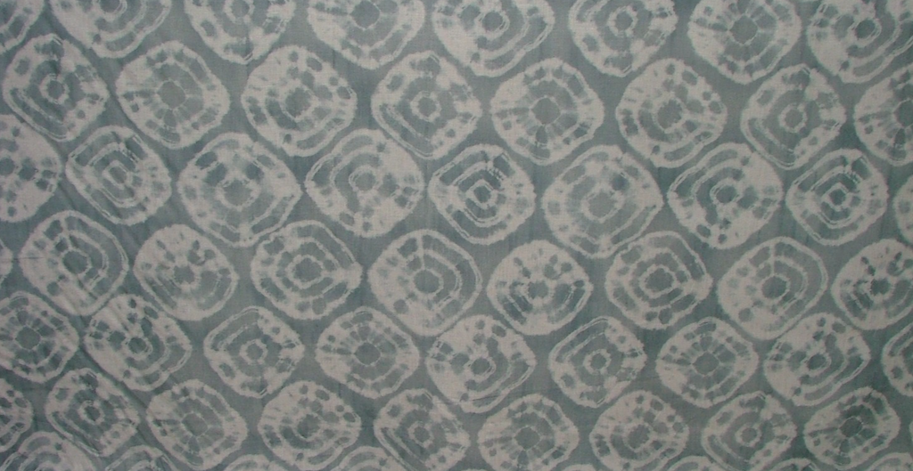 Mark Alexander Romo Fabric KALEIDOSCOPE ICEBURG Linen Curtain Use -  4 Metres3