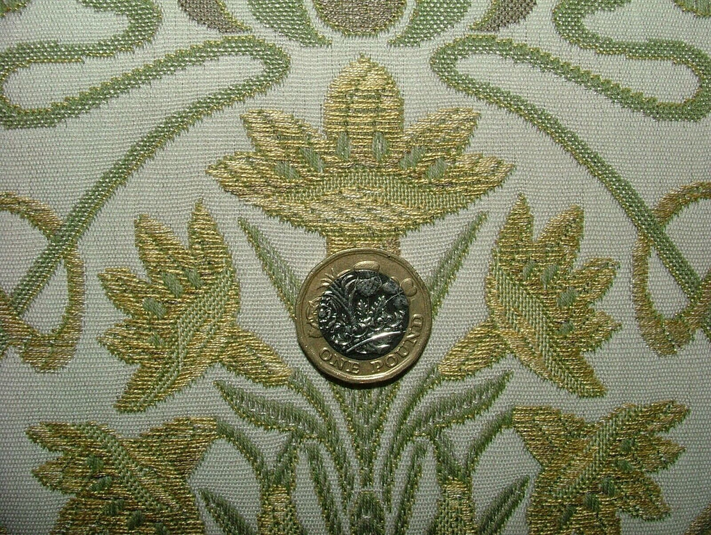 10 Metres Art Nouveau Sand Thick Designer Jacquard Curtain Upholstery Use Fabric