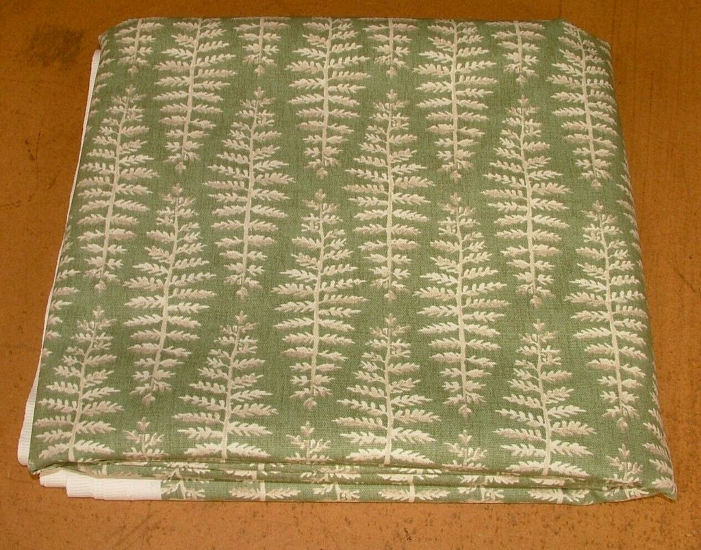 3.1 Metres iLiv Fernia Fern Green Woven Cotton Fabric Cushion Curtain Upholstery