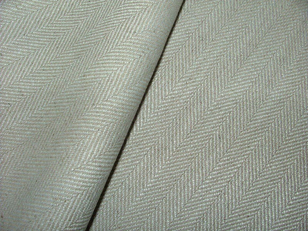 24 Metres Herringbone Natural Thick Woven Fabric Curtain Cushion Upholstery