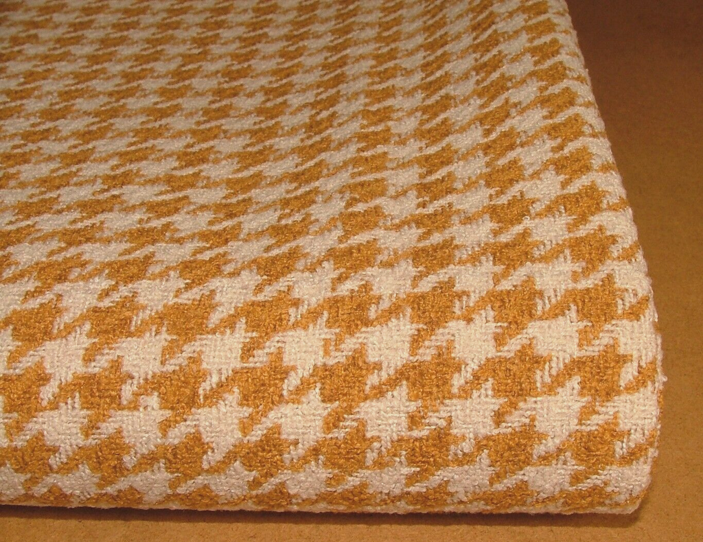 2 Metres iLiv Houndstooth Mustard FR Upholstery Fabric Cushion Upholstery