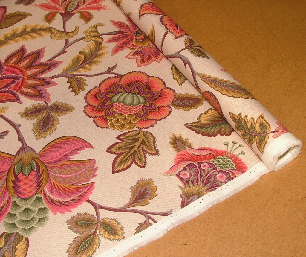 2.2 Metres iLiv Sarita Cerise Woven Cotton Fabric Cushion Curtain Upholstery