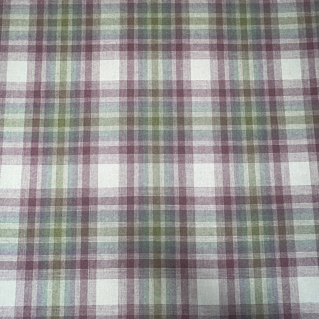 1.9 Metres iLiv Fair Isle Foxglove Wool Tartan Fabric Curtain Upholstery Cushion6