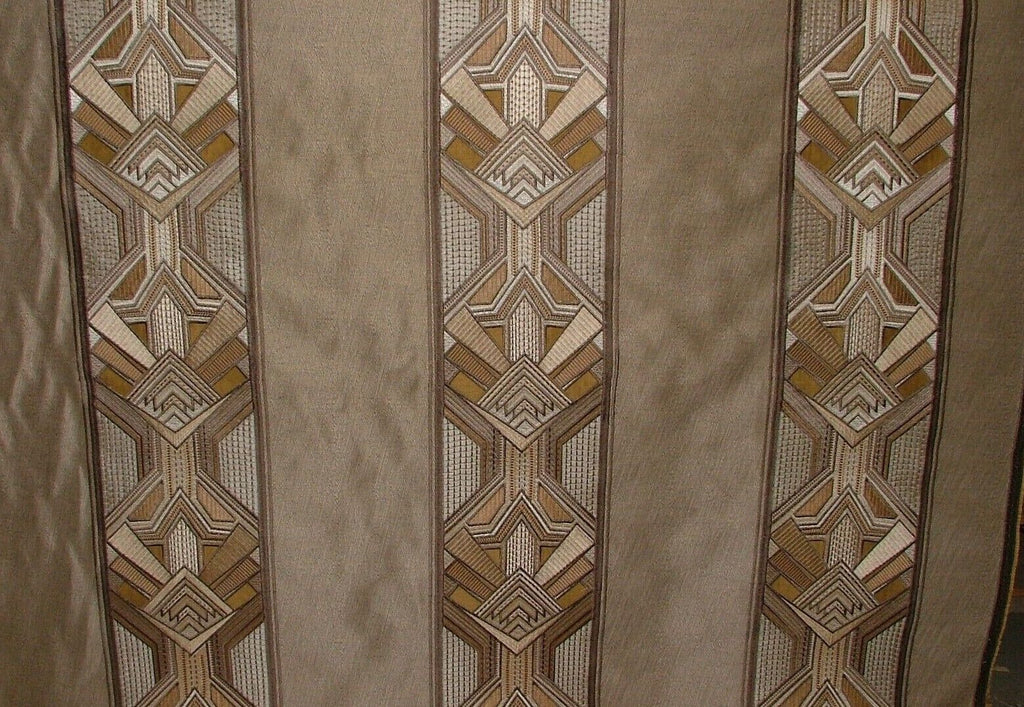 Art Deco Embroidered Gatsby Opal Jacquard Curtain Upholstery Cushion Fabric