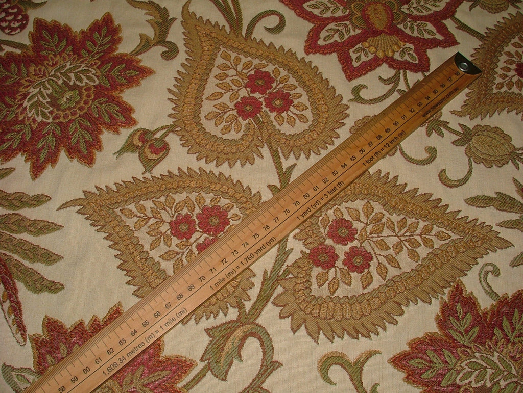 2.8 Metres iLiv Etienne Cinnabar Heavy Woven Fabric Curtain Upholstery Cushion13