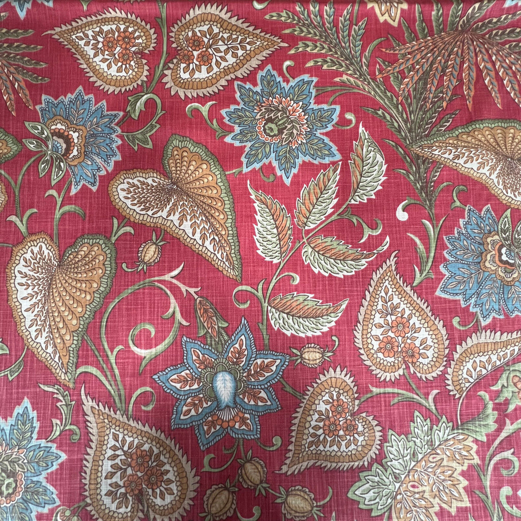 3.1 Metre iLiv Silk Road Carnelian 100% Cotton Fabric Cushion Curtain Upholstery